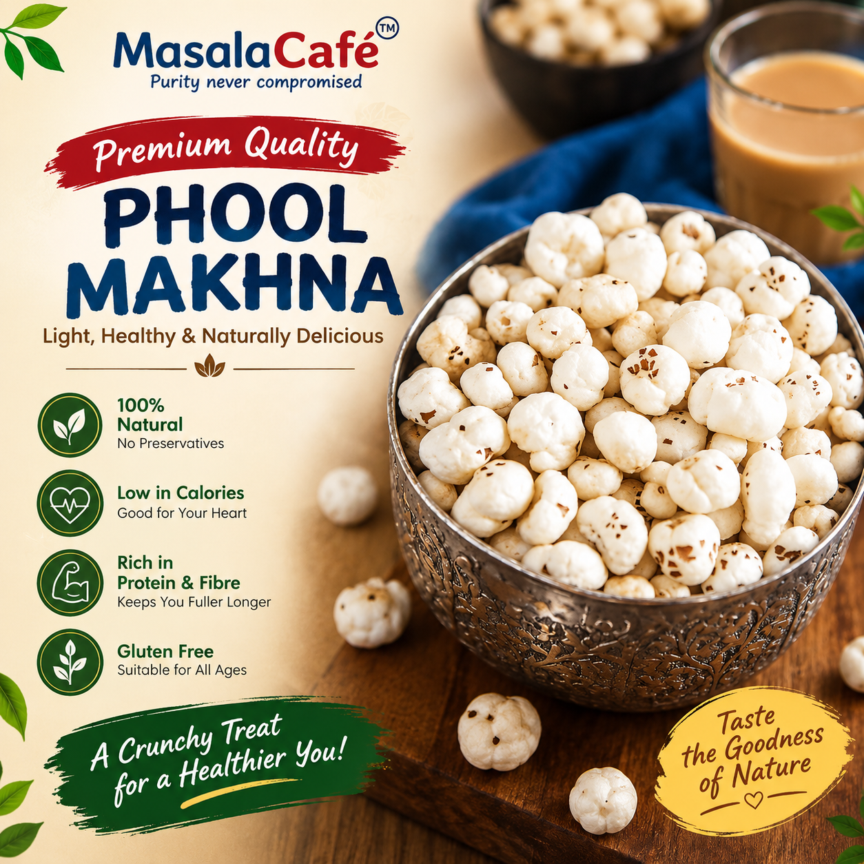 Phool Makhna Snacks – Light, Crunchy Fox Nuts for Everyday Enjoyment